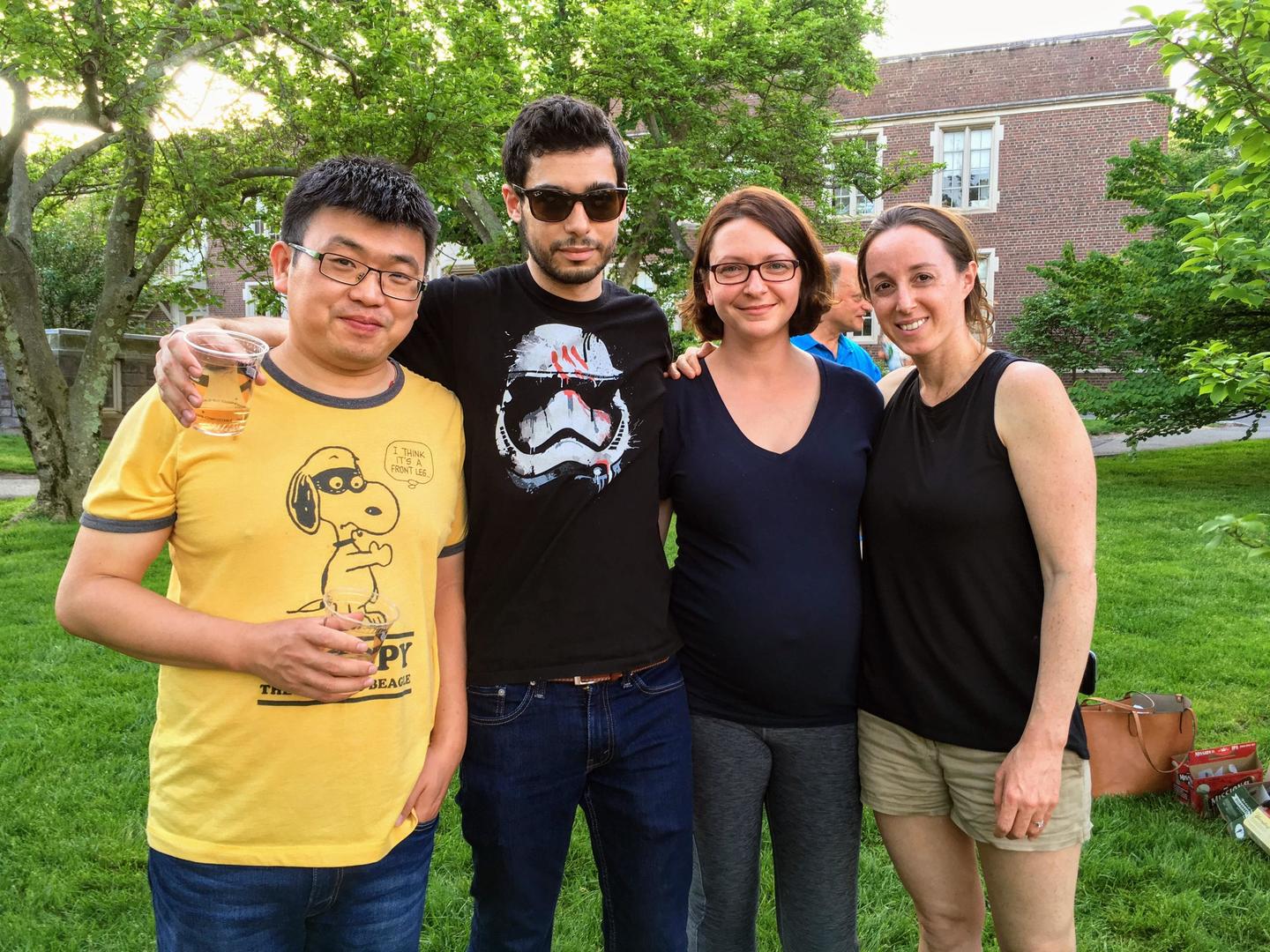 Qiang, Florian, Gaby, and Yael