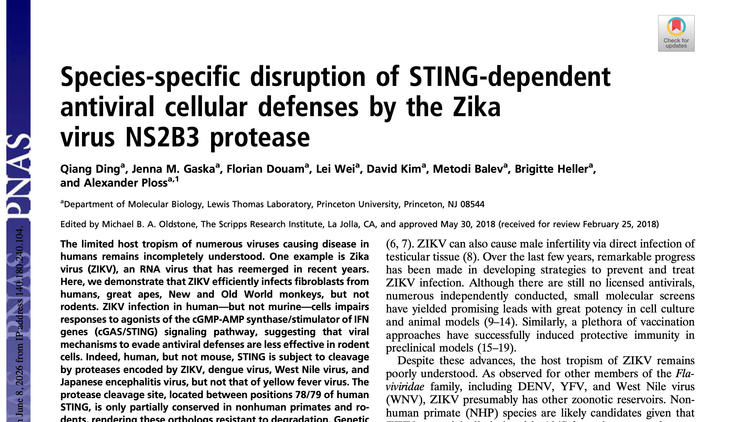 PNAS title page