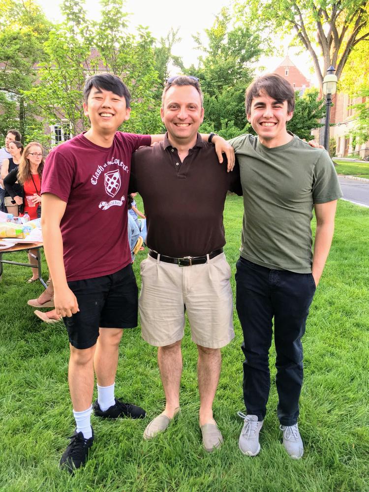 David and Metodi celebrating their graduation from Princeton